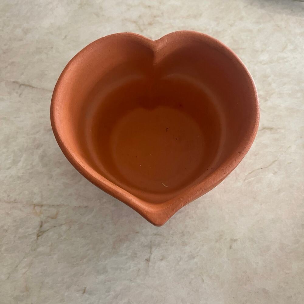 Bennington Pottery terracotta bread baker Heart Shaped